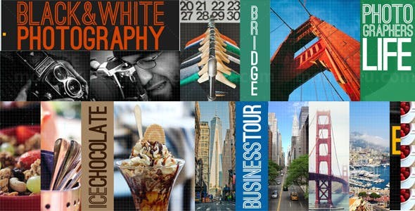 网格叠层AE模板