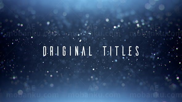 创意光斑标题展示AE模板