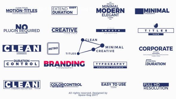 文字标题包AE模板