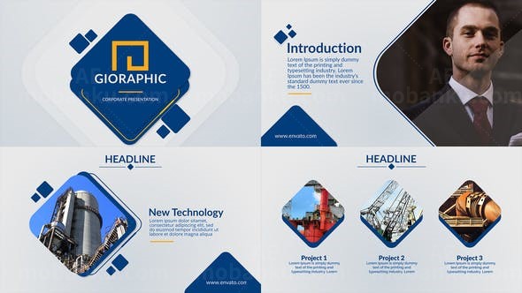 干净整洁商务宣传包装AE模板