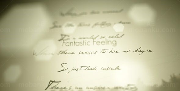 浪漫婚礼预告片头AE模板