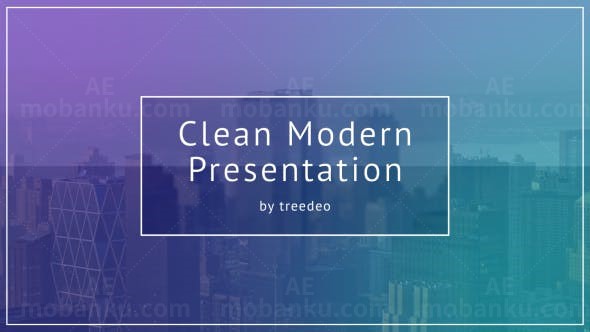 现代风格企业片头AE模板