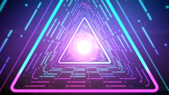 未来风格标志动画AE模板