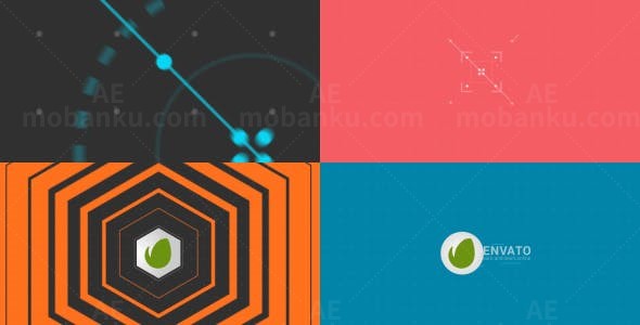 迷你标志动画AE模板