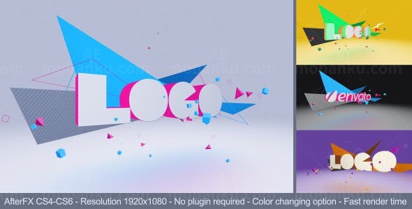 娱乐标识动感LOGO演绎AE模板