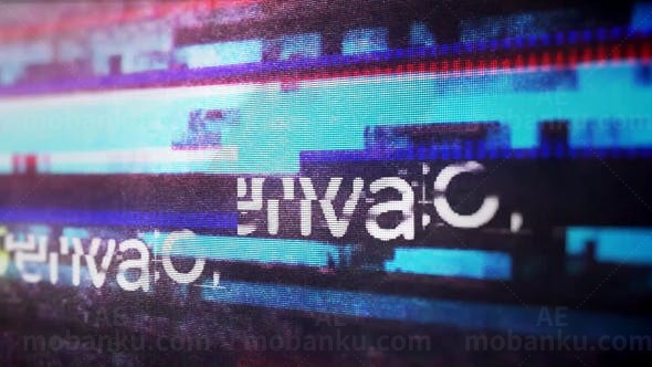 故障效果标志展示AE模板