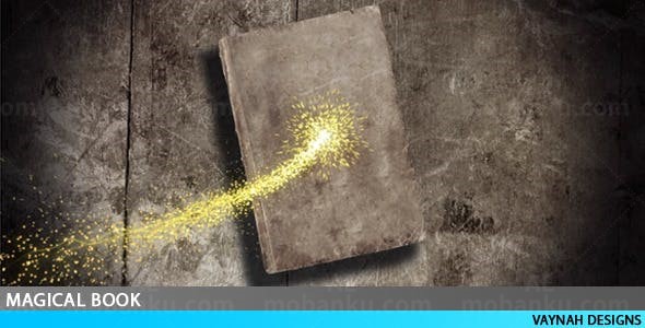 复古风格旧书翻页切换效果幻灯片AE模板