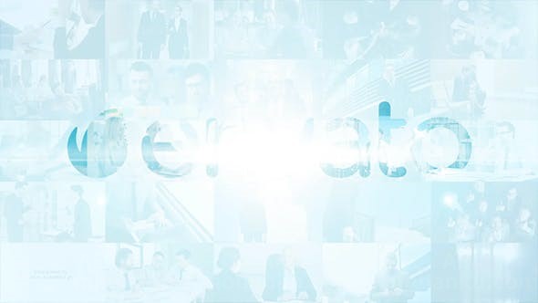 视频墙企业标志展示AE模板