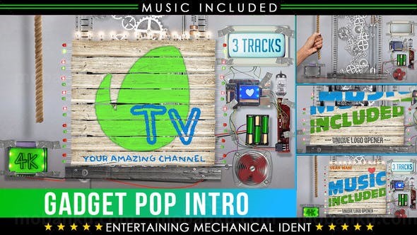 圣诞标志动画AE模板