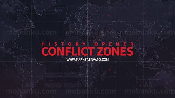 战争纪录片片头AE模板