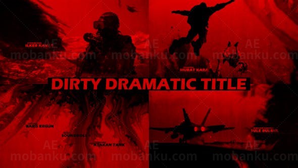 水墨标题展示AE模板