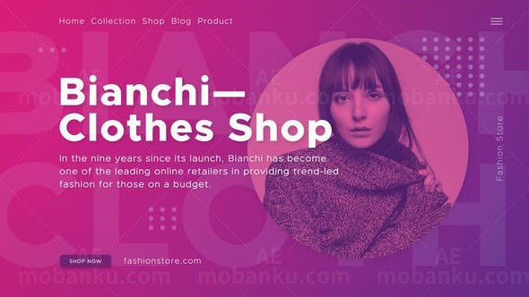 时尚服装商店促销AE模板