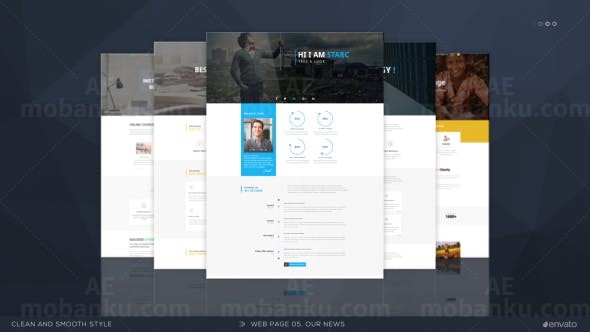 网站展示AE模板