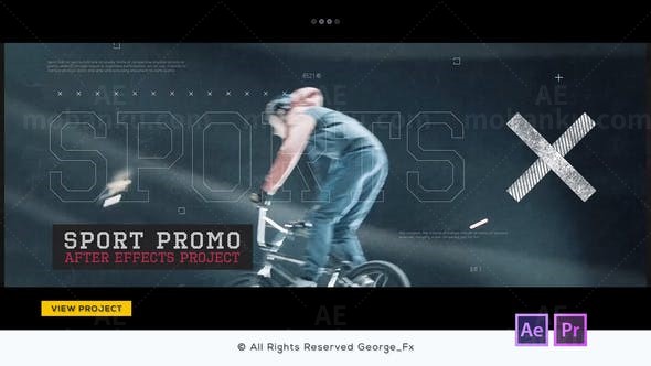 运动宣传片AE模板