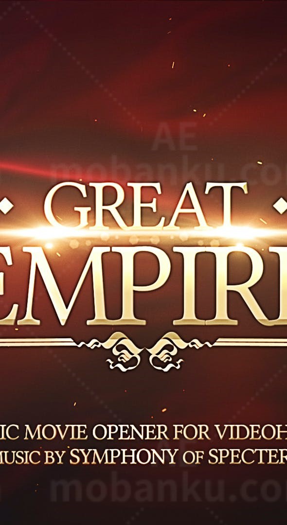 粒子出字效果电影包装AE模板