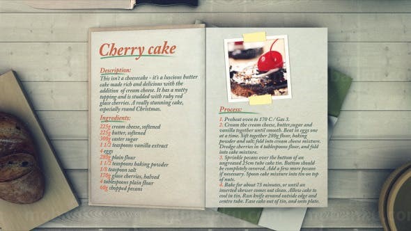 烹饪栏目电视包装AE模板