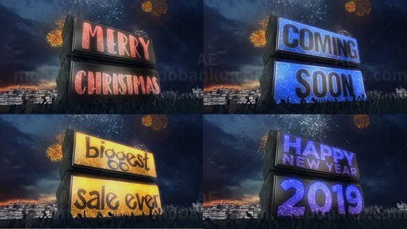 新年快乐AE模板