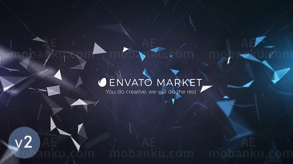 Plexus背景Logo动画AE模板