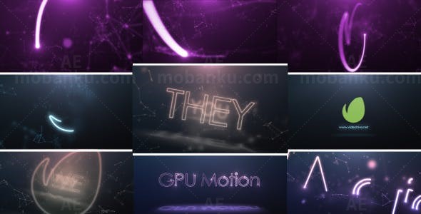 光效轮廓AE模板