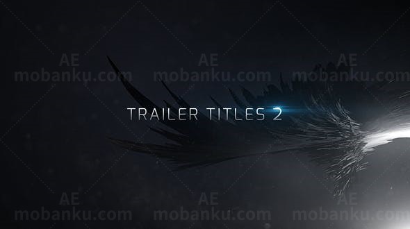 抽象魔幻羽翼标题展示AE模板