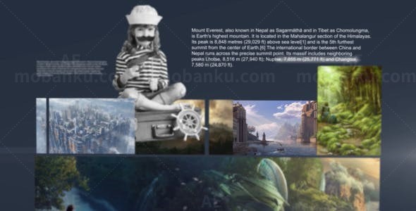 冒险世界AE模板