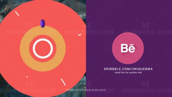 活力多彩标志动画包AE模板