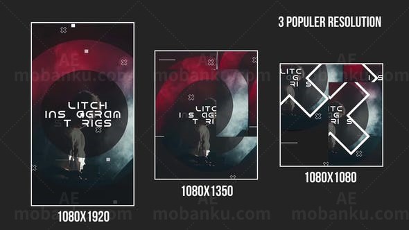故障效果手机视频宣传AE模板