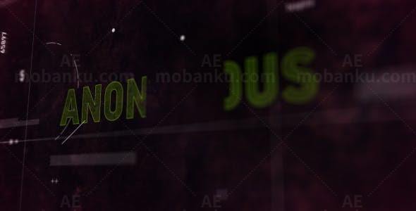 暗黑片头AE模板