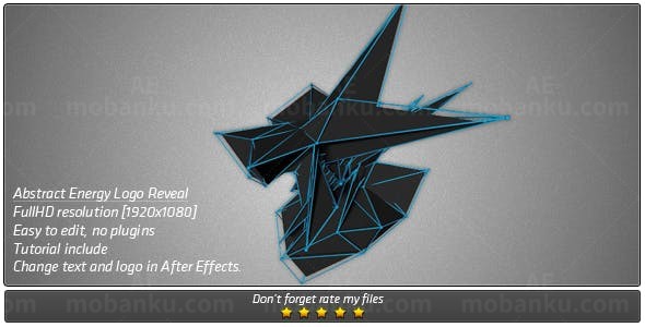 能源标志Logo演绎AE模板