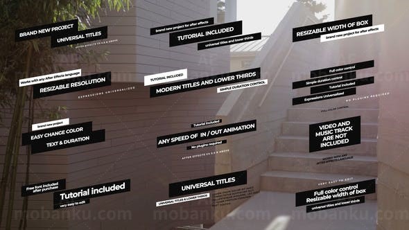 简单文字标题AE模板