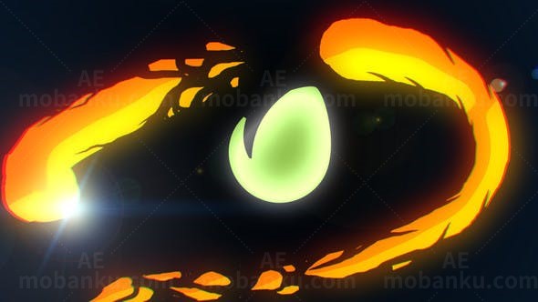 卡通闪烁标志动画AE模板