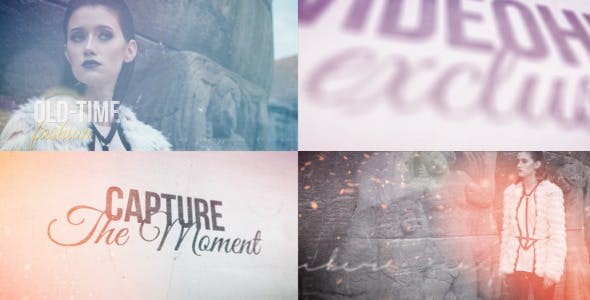 动态时尚复古片头AE模板