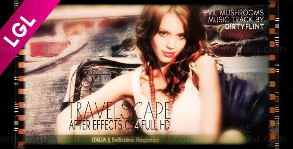 闪光过渡电影胶片AE模板