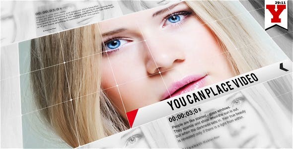 网格图文视频展示AE模板