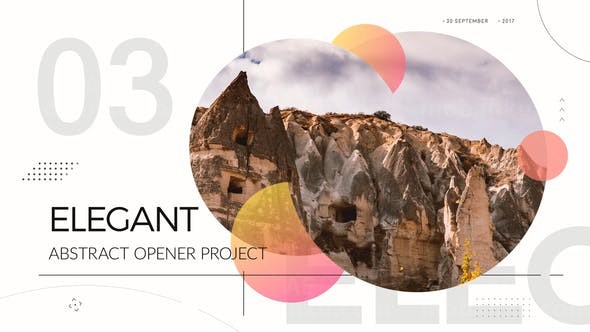 优雅片头AE模板