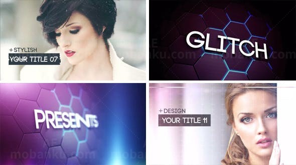 故障效果幻灯片AE模板