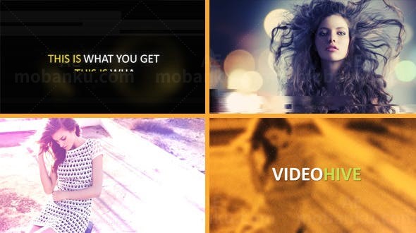 动感故障效果片头AE模板