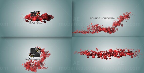 泡沫粒子效果LOGO演绎AE模板