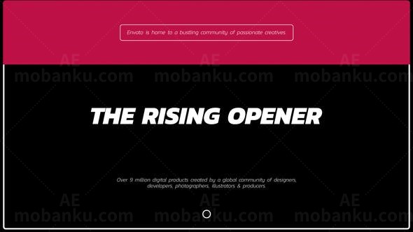 现代高级时尚感图片展示AE模板