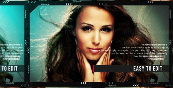 时尚图文展示AE模板