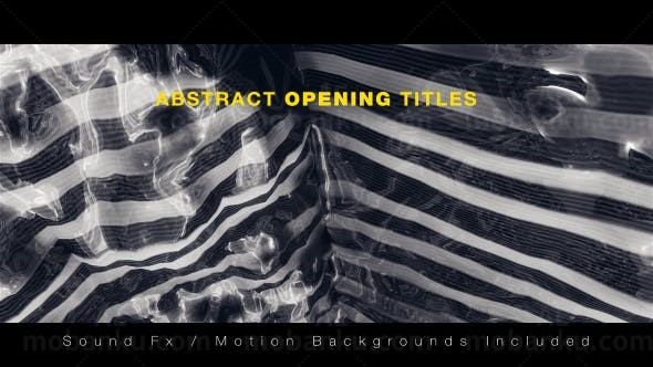 抽象标题片头AE模板