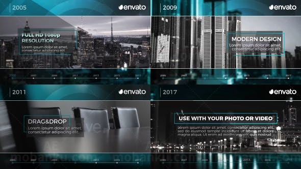 企业发展视频展示AE模板