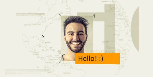 故障效果图文片头AE模板