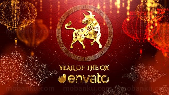 新年片头AE模板