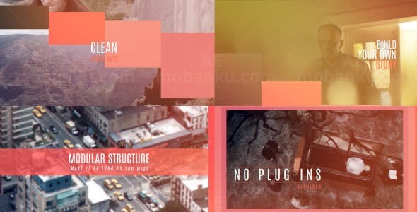 简洁视频展示AE模板