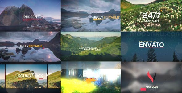 故障效果视频展示AE模板