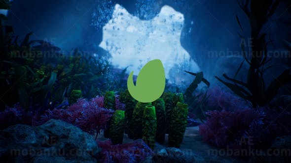 海底标志动画AE模板