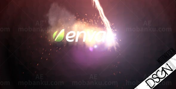 粒子效果动感LOGO演绎AE模板