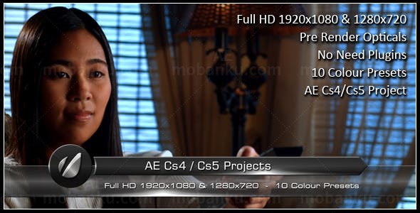 文字条演绎AE模板