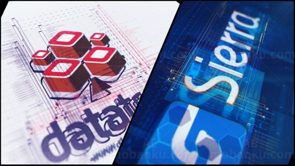 高科技标志动画AE模板